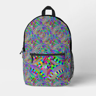 Sac À Dos Imprimé Roues et chevilles abstraites