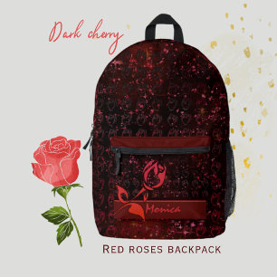 Sac À Dos Imprimé Rouge cerisier foncé