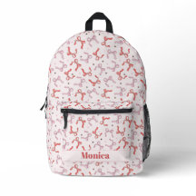 ruban coquet rose nom girly script monogramme