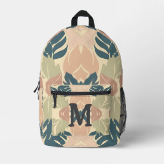 Sac À Dos Imprimé Rustique moderne Feuilles mélangés 9