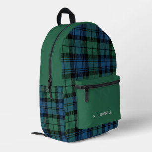 Sac À Dos Imprimé Rustique Plaid Personnalisé Campbell Tartan