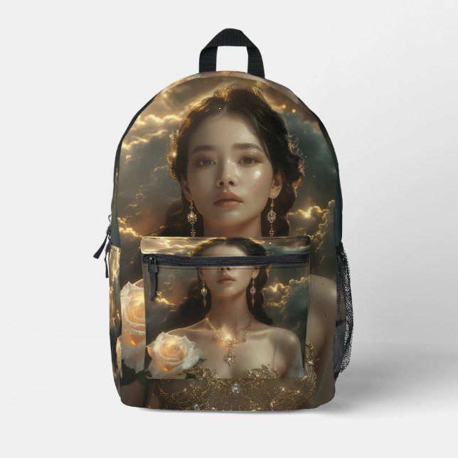 Sac À Dos Imprimé Sac Imprimé Coupé Couture (Recto)