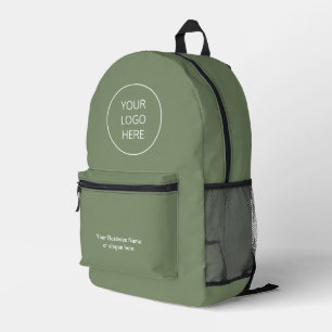 Sac À Dos Imprimé Sacoche verte de rangement du logo de l'entreprise