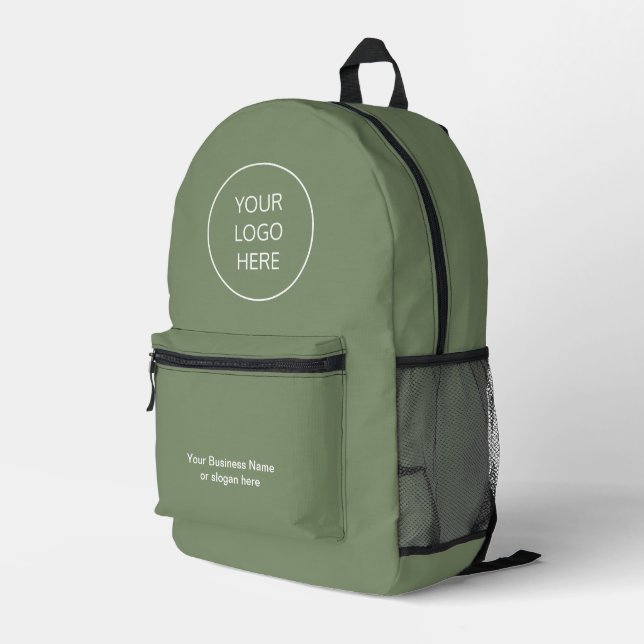 Sac À Dos Imprimé Sacoche verte de rangement du logo de l'entreprise (Coin arrière droit)