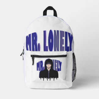 Sac À Dos Imprimé Sad Boy Aesthetic - Mr. Lonely Hoodie Design