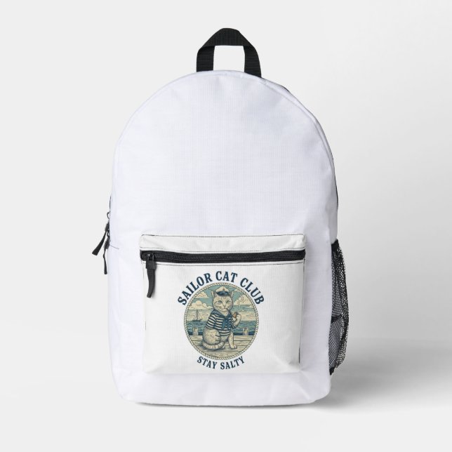 Sac À Dos Imprimé Sailor Cat Club (Recto)