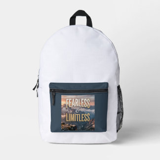 Sac À Dos Imprimé Sans peur et sans limites