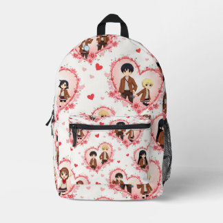 SAC À DOS IMPRIMÉ SAUVEGARDE ANIME DE LA JOURNÉE DE VALENTINE