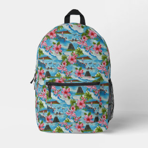 Sac À Dos Imprimé Scènes d'Hawaï 🌺
