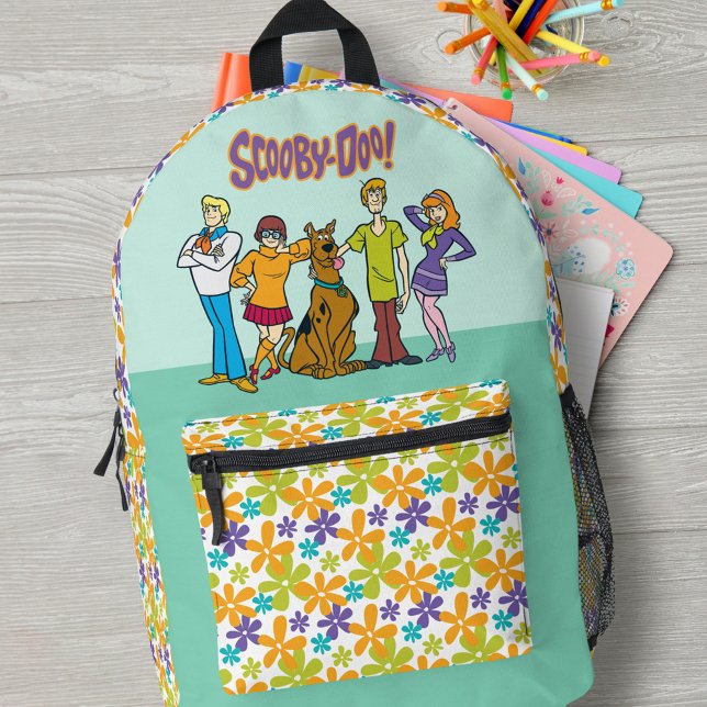 Sac À Dos Imprimé Scooby-Doo | Gang 14 entier Mystery Inc (Backpack on desk)
