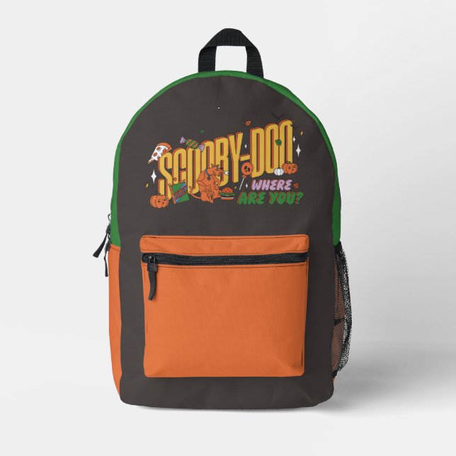 Sac À Dos Imprimé Scooby-Doo Halloween Snack Logo (Recto)
