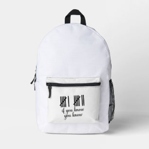 Sac À Dos Imprimé Si Vous Savez Vous Savez Six Sept 6 7 Mathématique