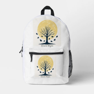 Sac À Dos Imprimé Silent Night Moonlight Tree Backpack