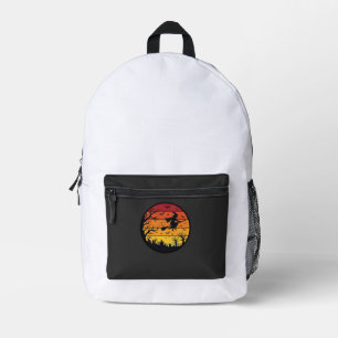 Sac À Dos Imprimé Silhouette de sorcière au coucher du soleil d'Hall