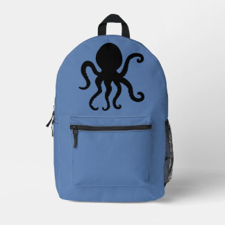 Sac À Dos Imprimé Silhouette Octopus minimaliste moderne