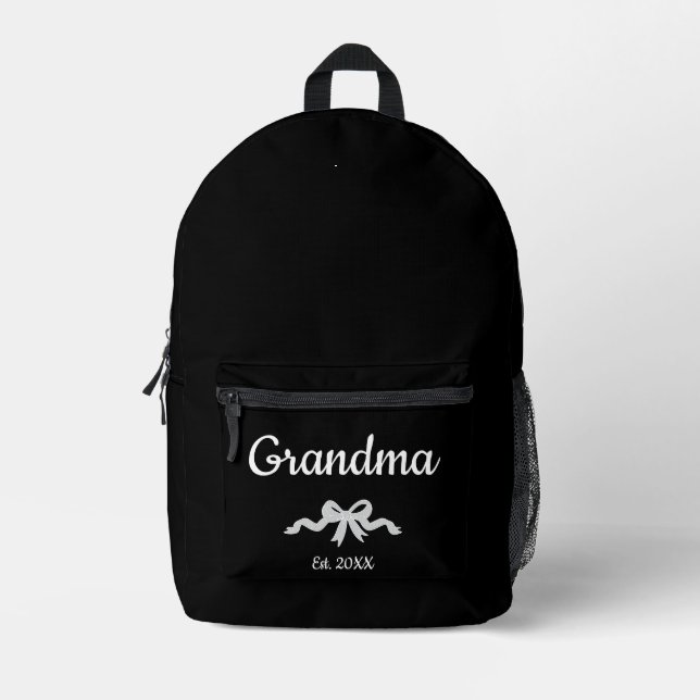 Sac À Dos Imprimé Simple Script Bow Grand-mère Année d'établissement (Recto)