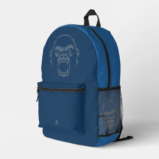 Sac À Dos Imprimé Singe Stressé - Rugir ! Bleu