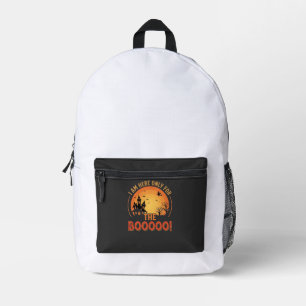 Sac À Dos Imprimé Sorcière d'Halloween Maison Hantée Boo Design_1