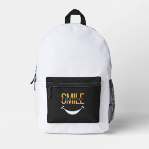 Sac À Dos Imprimé Sourire à tout moment – Répandre des vibrations po
