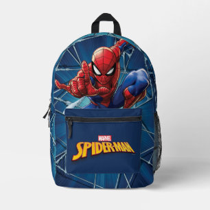 Sac À Dos Imprimé Spider-Man   Saut en tirant des toiles