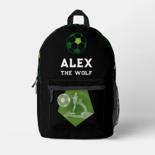 Sac À Dos Imprimé Sports cool Soccer Joueur de balle École pour enfa