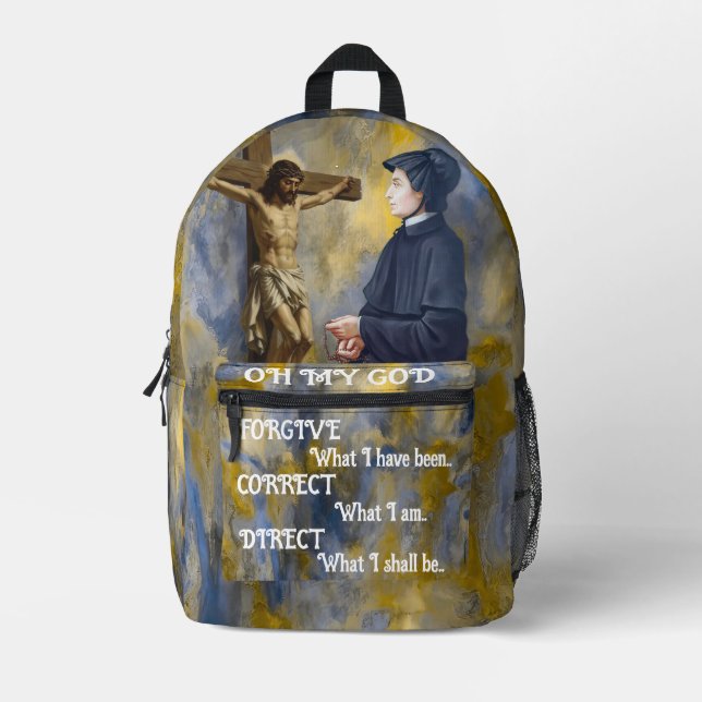 Sac À Dos Imprimé St Elizabeth Ann Seton Catholic Saint (Recto)