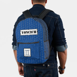 Sac À Dos Imprimé Symbole Zodiaque Gemini Élément par Kenneth Yoncic