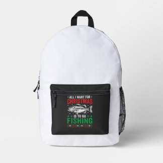 Sac À Dos Imprimé T-shirt dégueu pêche Noël bass