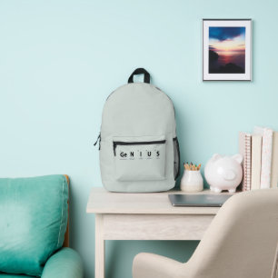 Sac À Dos Imprimé Table périodique de science 'Génie' - Eucalyptus d