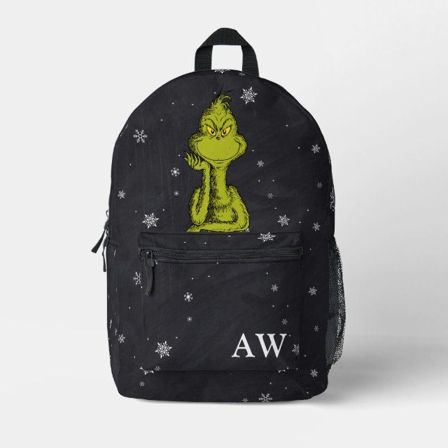 Sac À Dos Imprimé Tableau noir Grinch (Recto)