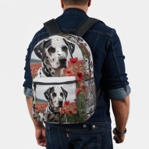 Sac À Dos Imprimé **"Taches de joie : dalmatien dans un champ de coq