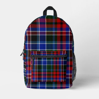 Sac À Dos Imprimé Tartan Vintage personnalisé Plaid esthétique