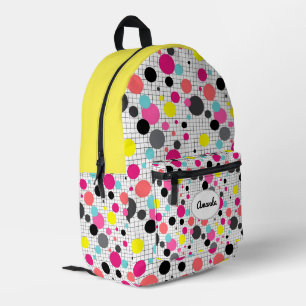 Sac À Dos Imprimé Tasse en papier pois Memphis