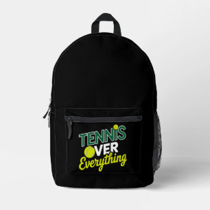 Sac À Dos Imprimé Tennis Over Everything - Design Graphique tennis