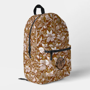 Sac À Dos Imprimé Terracotta Burnt Orange Boho botanique moderne