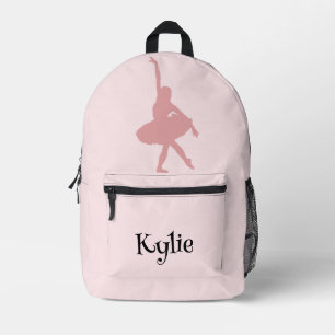 Sac À Dos Imprimé Thème de ballerine rose pour filles à l'école