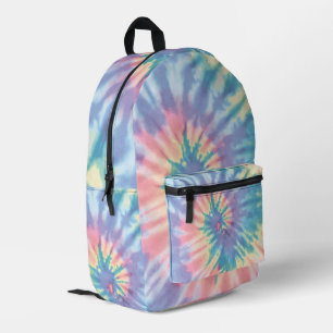 Sac À Dos Imprimé Tie Dye Pastel Été Spirale Tie Dye Arc en ciel