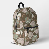 Tons de la Terre formes organiques motif monogramm
