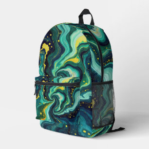Sac À Dos Imprimé Tourbillons Galactiques aux Couleurs Vives 2