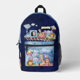 Sac À Dos Imprimé Train Choo Choo