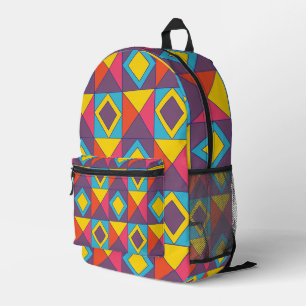 Sac À Dos Imprimé Triangle diamant coloré géométrique