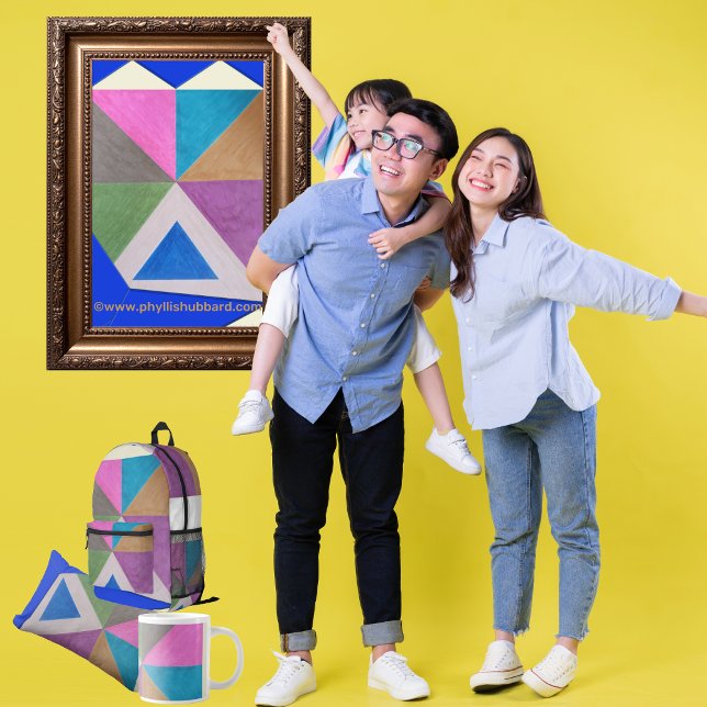 Sac À Dos Imprimé Trois (Get the full "Three" collection at: https://bit.ly/SmartArtZazzle. )