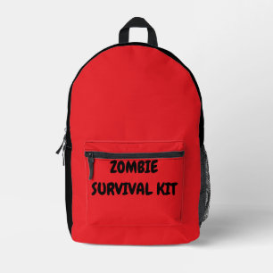 Sac À Dos Imprimé Trousse de survie zombie