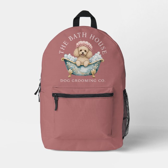 Sac À Dos Imprimé Trousse de toilettage pour chien Caniche Miniature (Recto)
