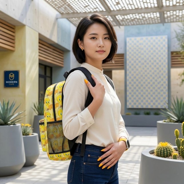 Sac À Dos Imprimé Tweety Printed Backpack (Créateur téléchargé)