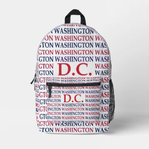 Sac À Dos Imprimé Typographie de Washington DC