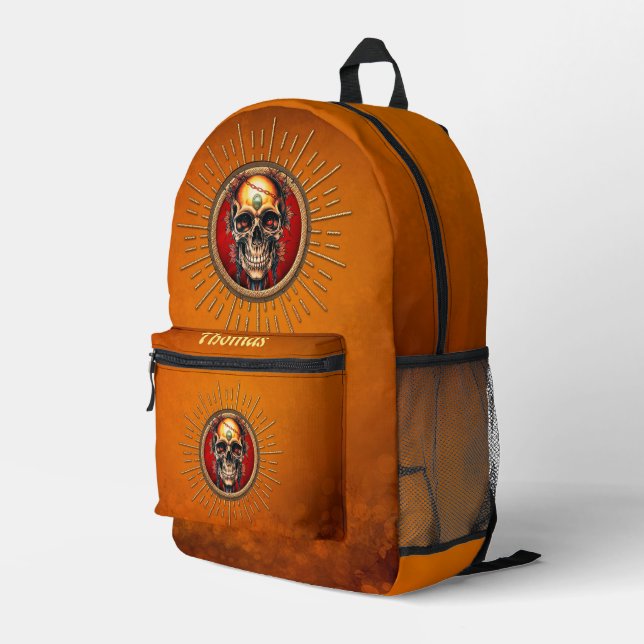 Sac À Dos Imprimé Un crâne (Coin arrière droit)