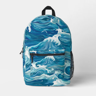 Sac À Dos Imprimé Vagues océaniques