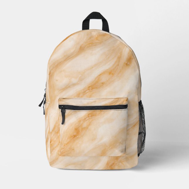Sac À Dos Imprimé Vanilla Milkshake Marble Texture (Recto)