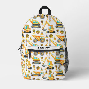 Sac À Dos Imprimé Véhicules de construction